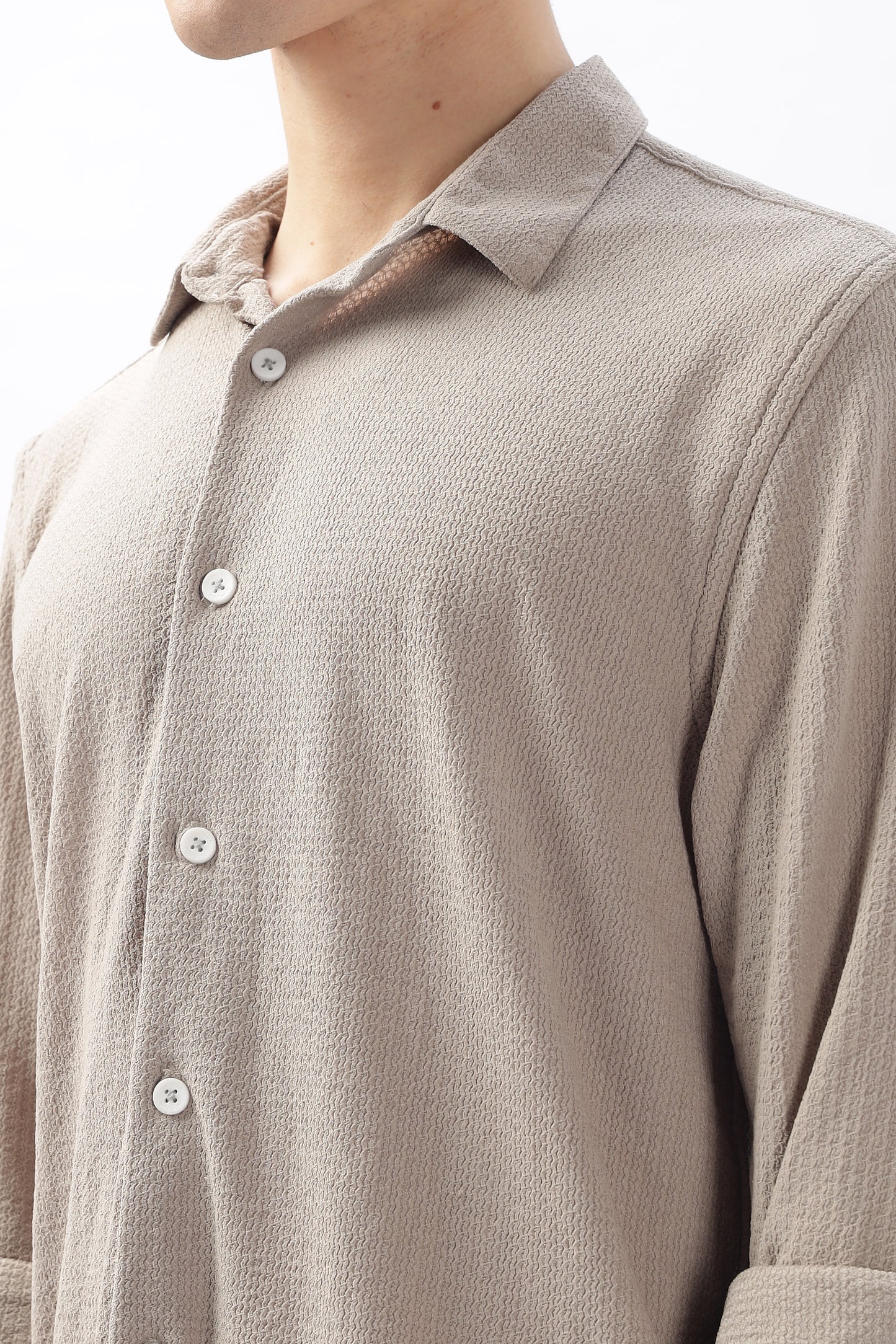 Light Skin White Stretch Shirt
