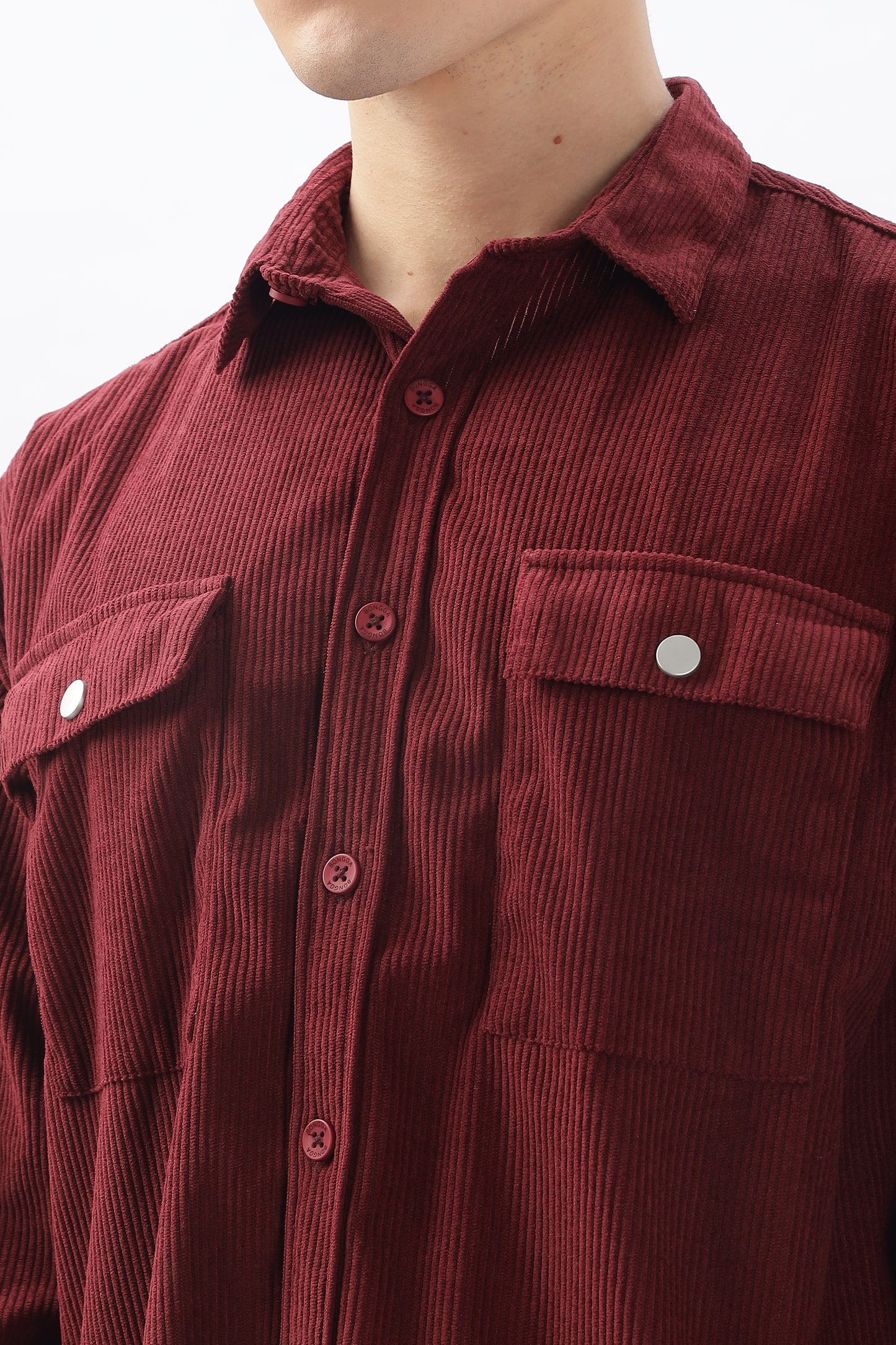 Cotrize Stylish Loose-Fit Double Pocket Shirt
