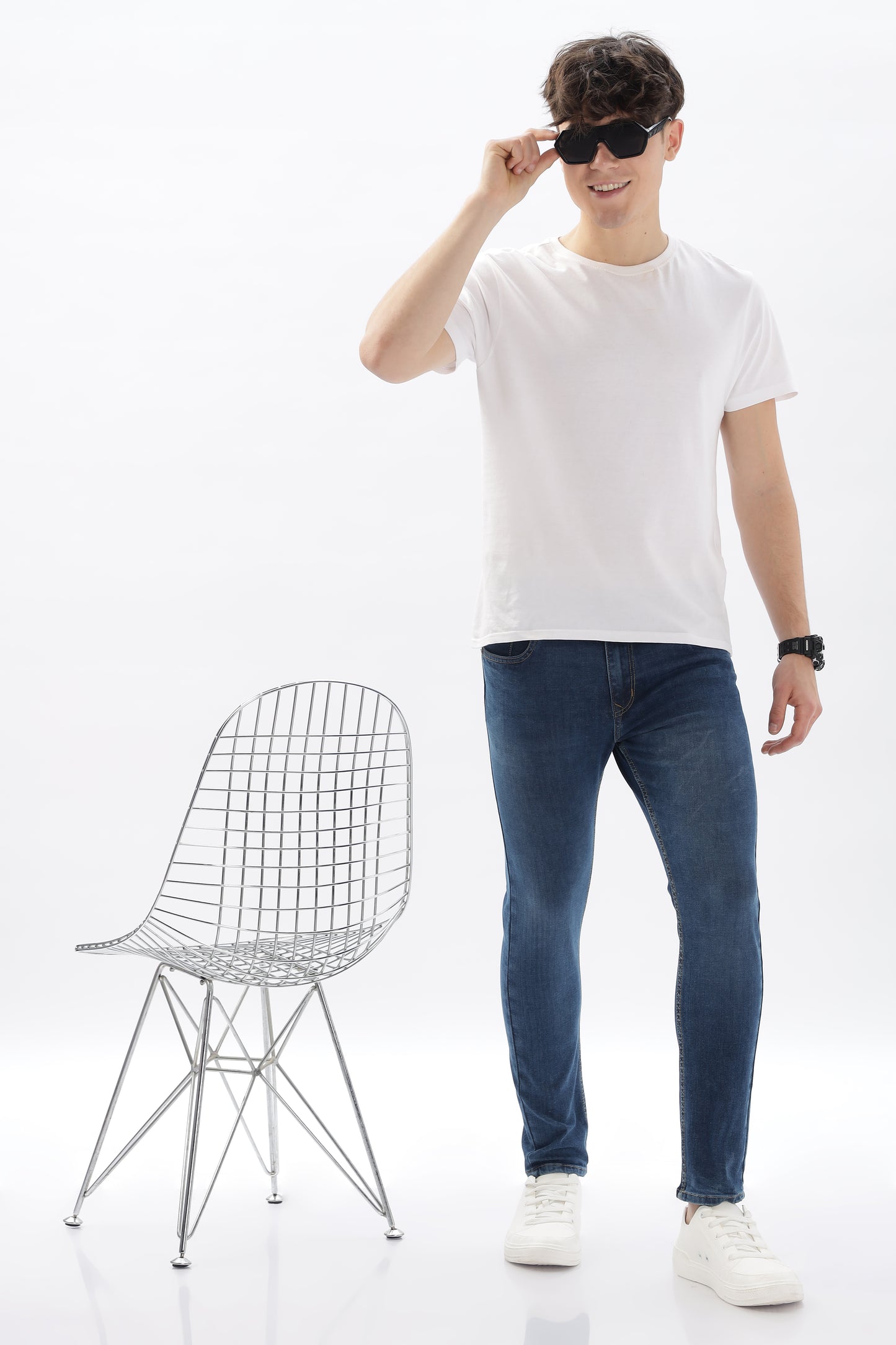Dark Blue Skinny Fit Jeans
