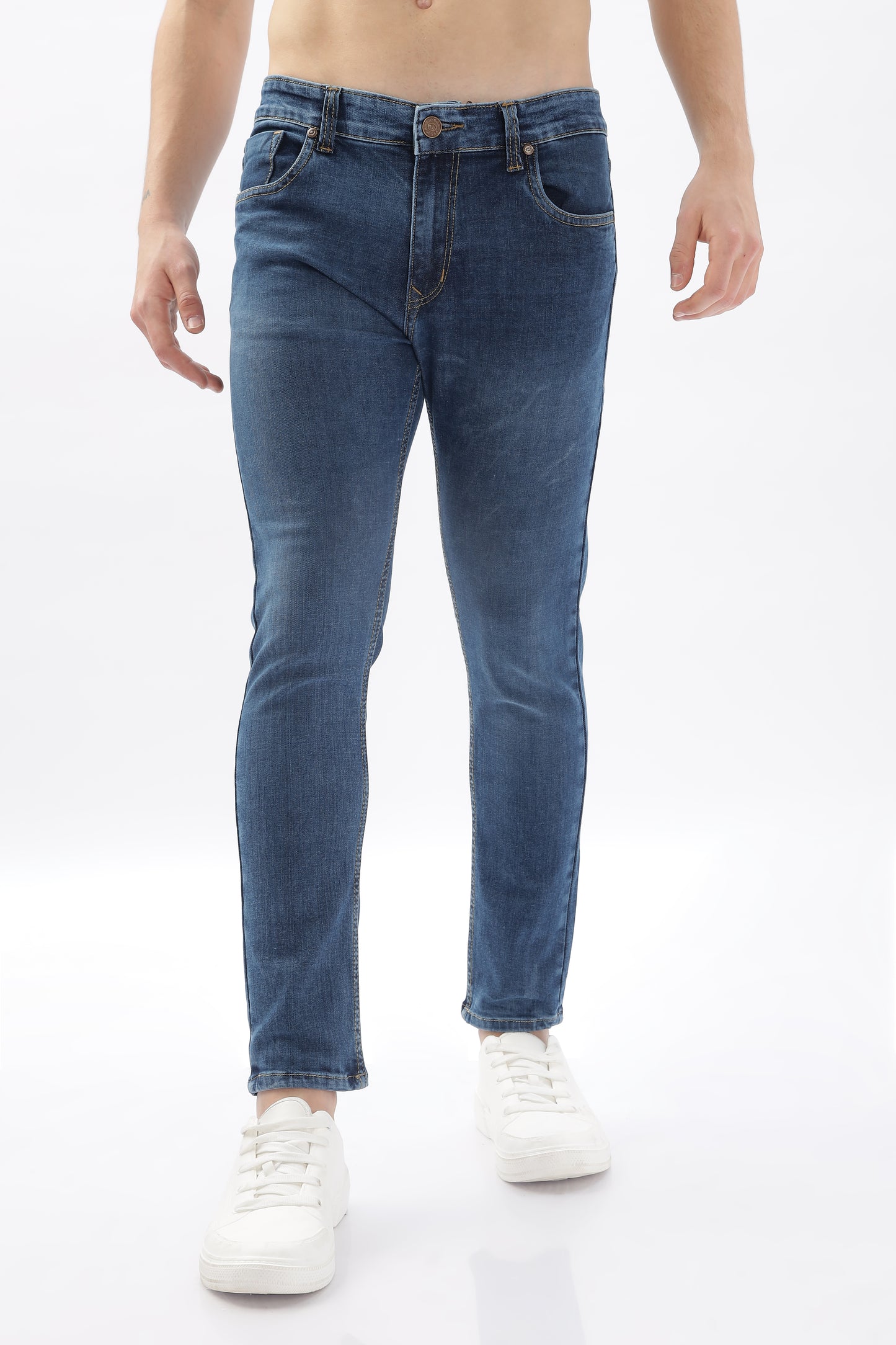 Dark Blue Skinny Fit Jeans
