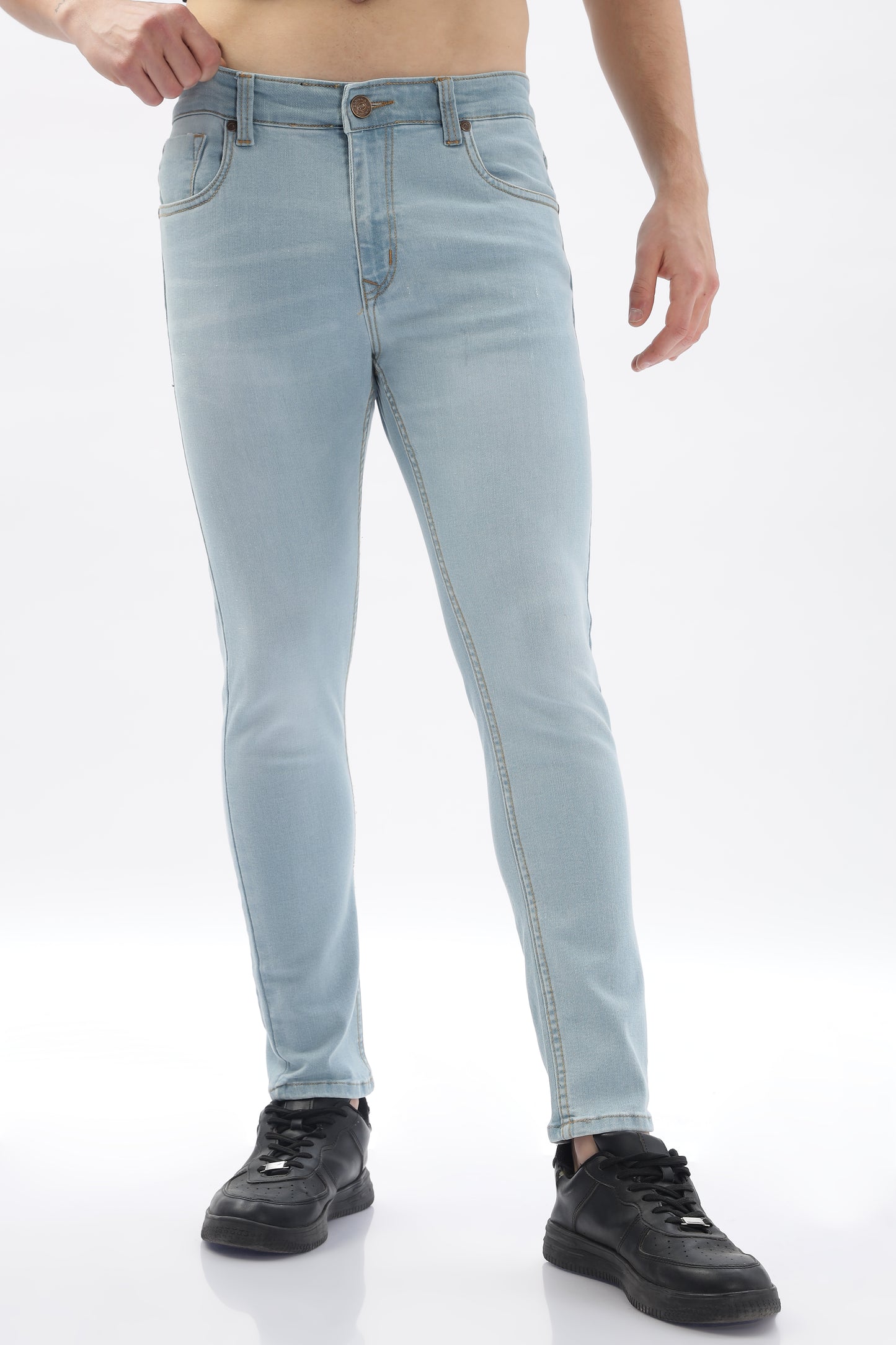 Bright Blue Skinny Fit Jeans