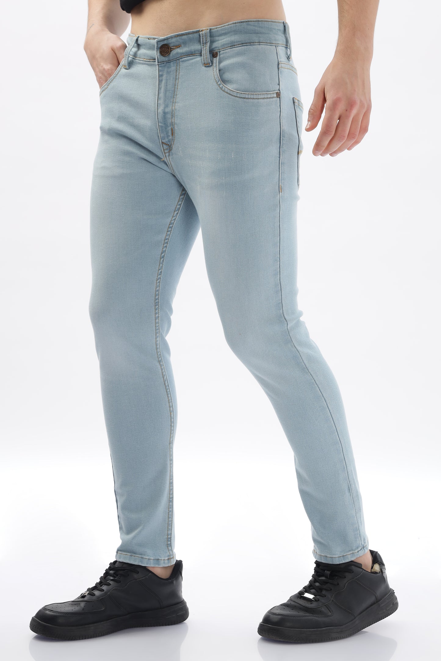 Bright Blue Skinny Fit Jeans