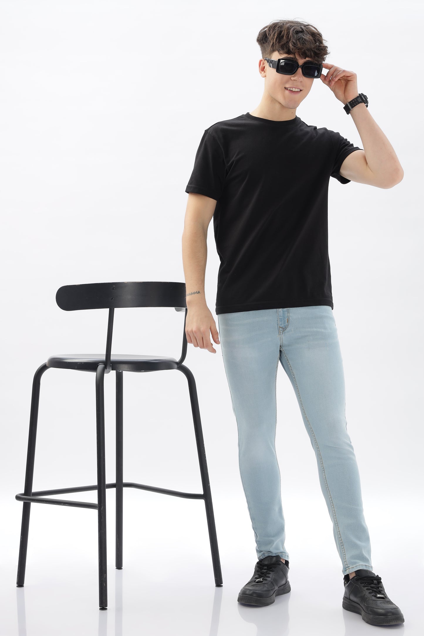 Bright Blue Skinny Fit Jeans