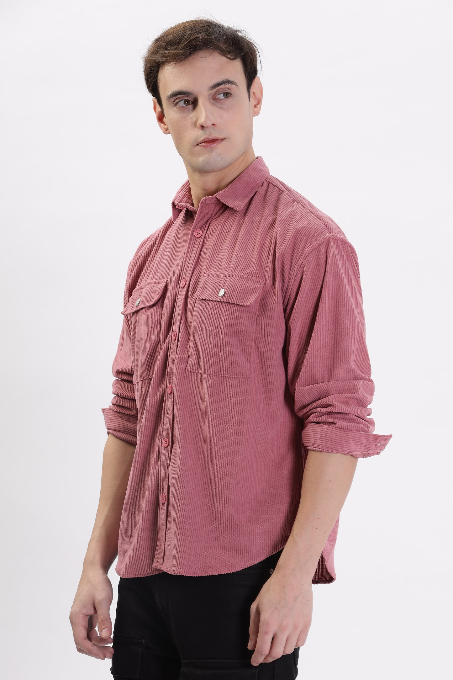 Cotrize Stylish Loose-Fit Light Pink Shirt