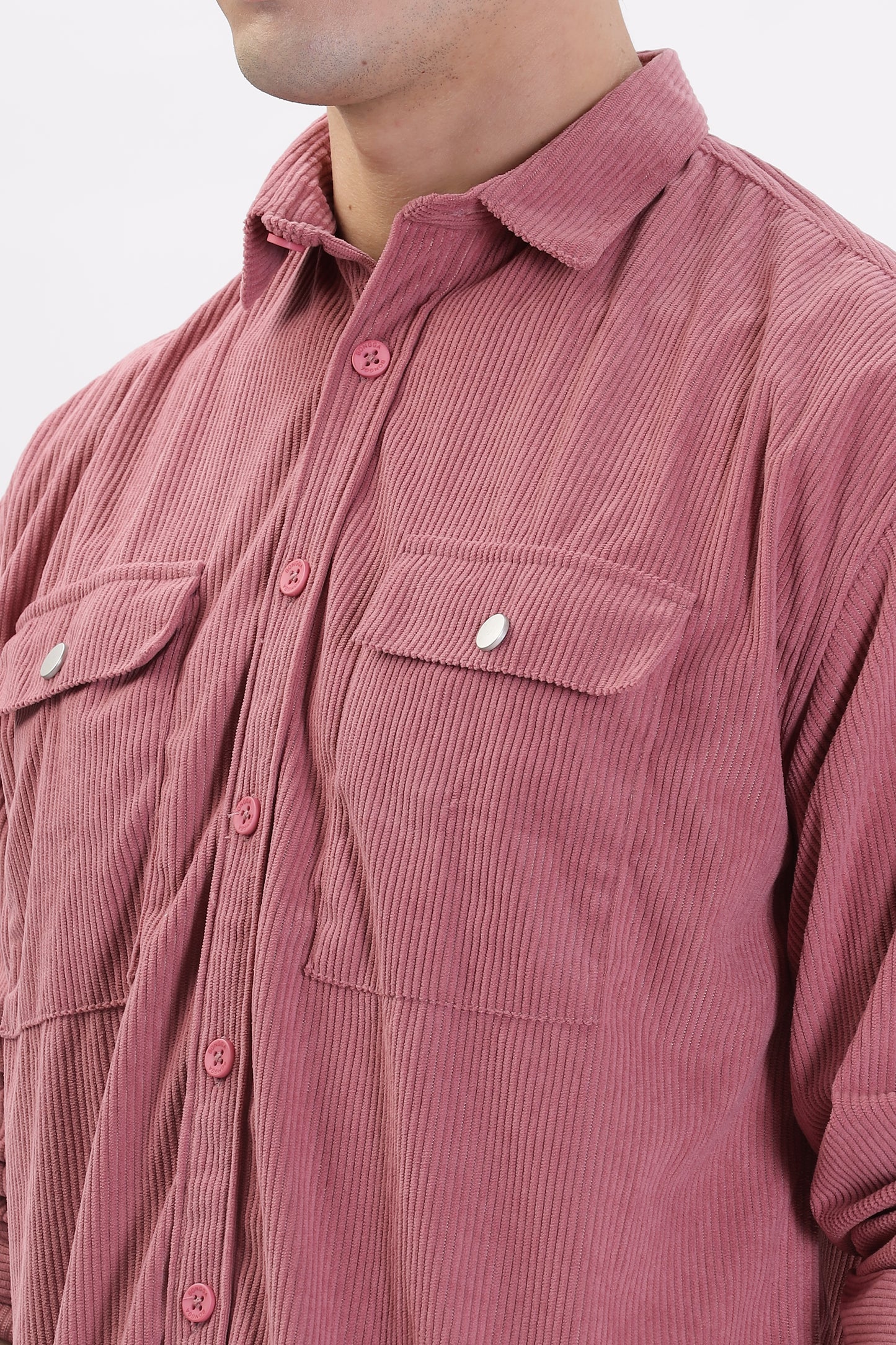 Cotrize Stylish Loose-Fit Light Pink Shirt