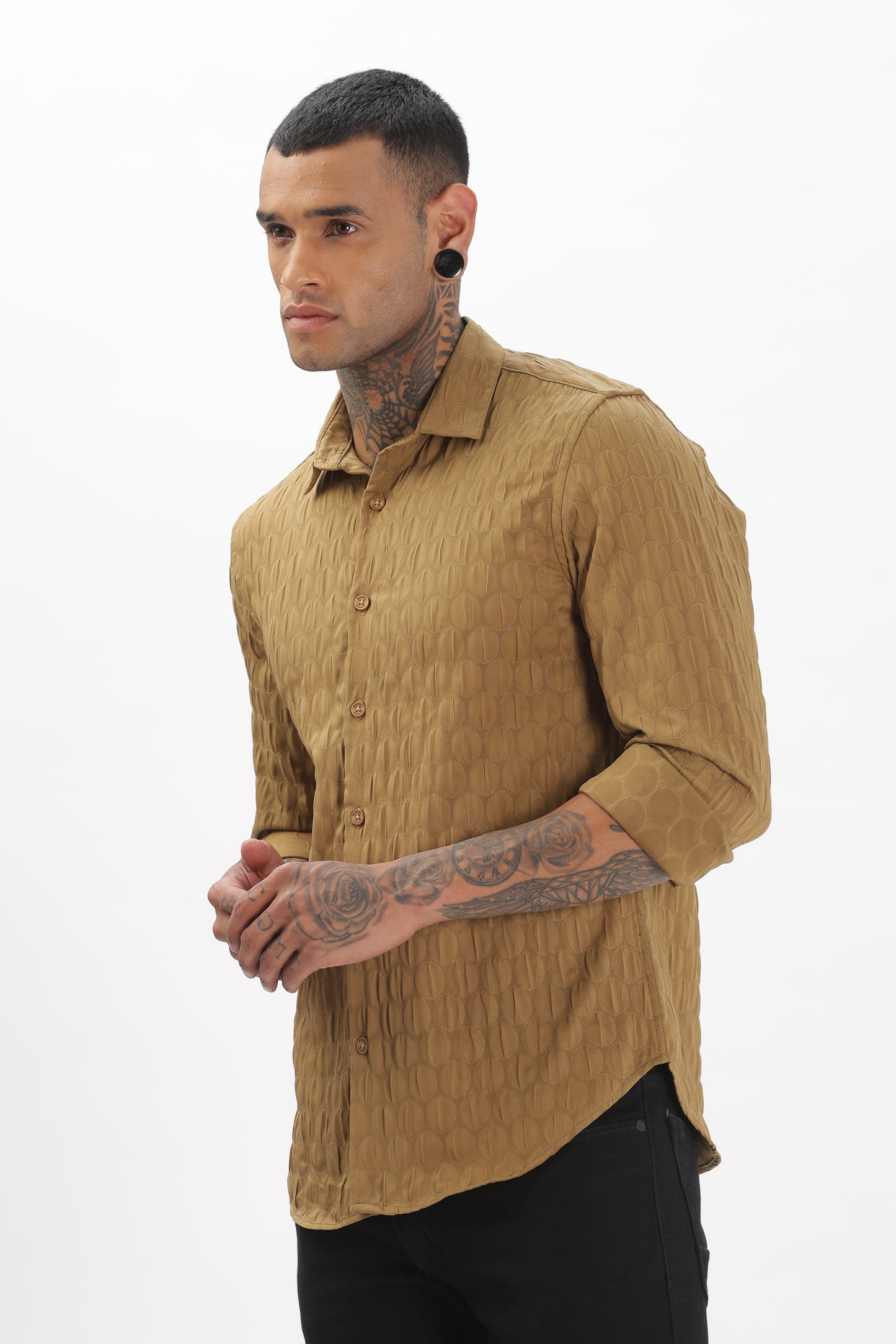 Shiny Brown Pop-Out Premium Shirt