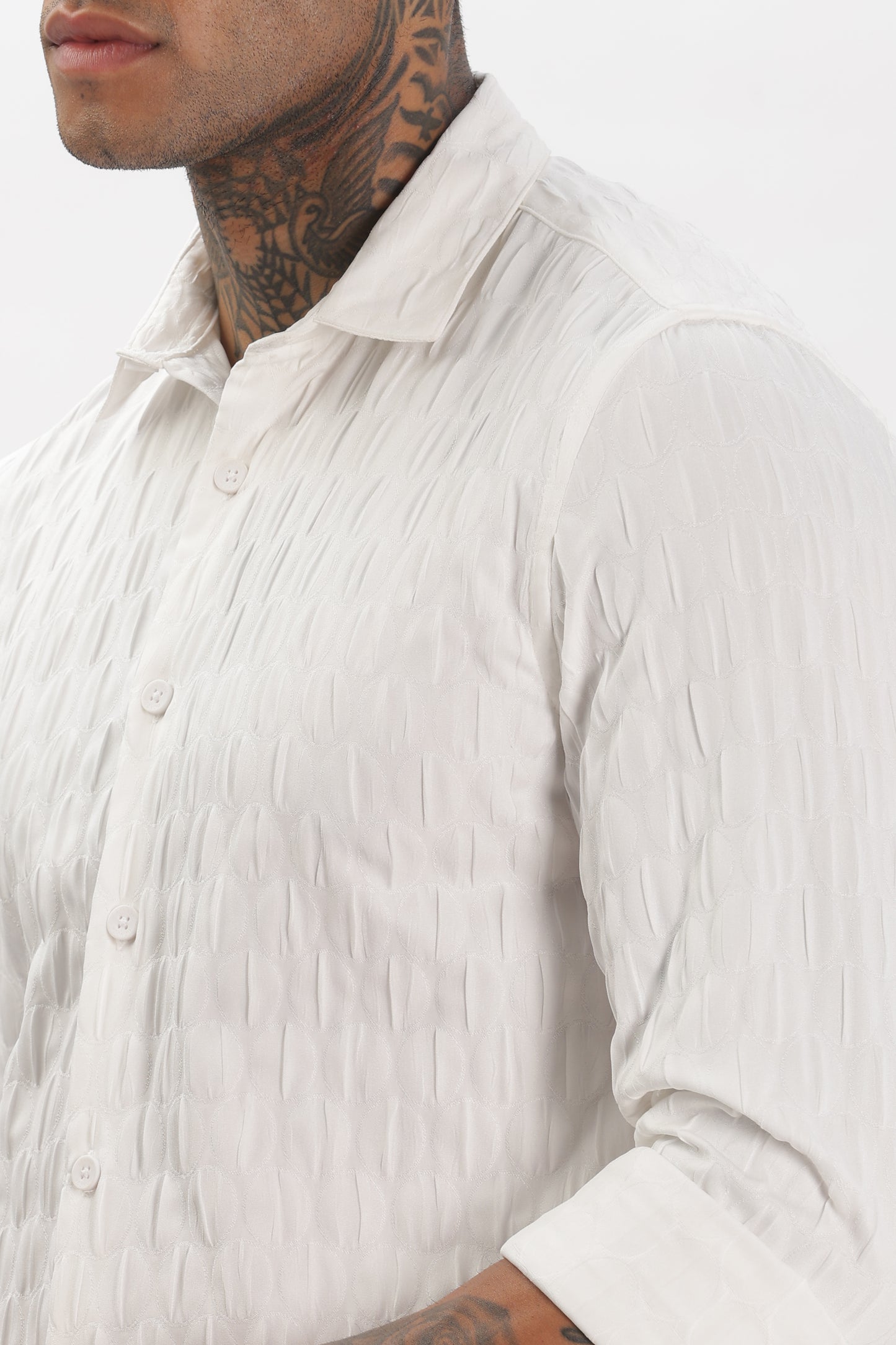 Shiny White Pop-Out Premium Shirt