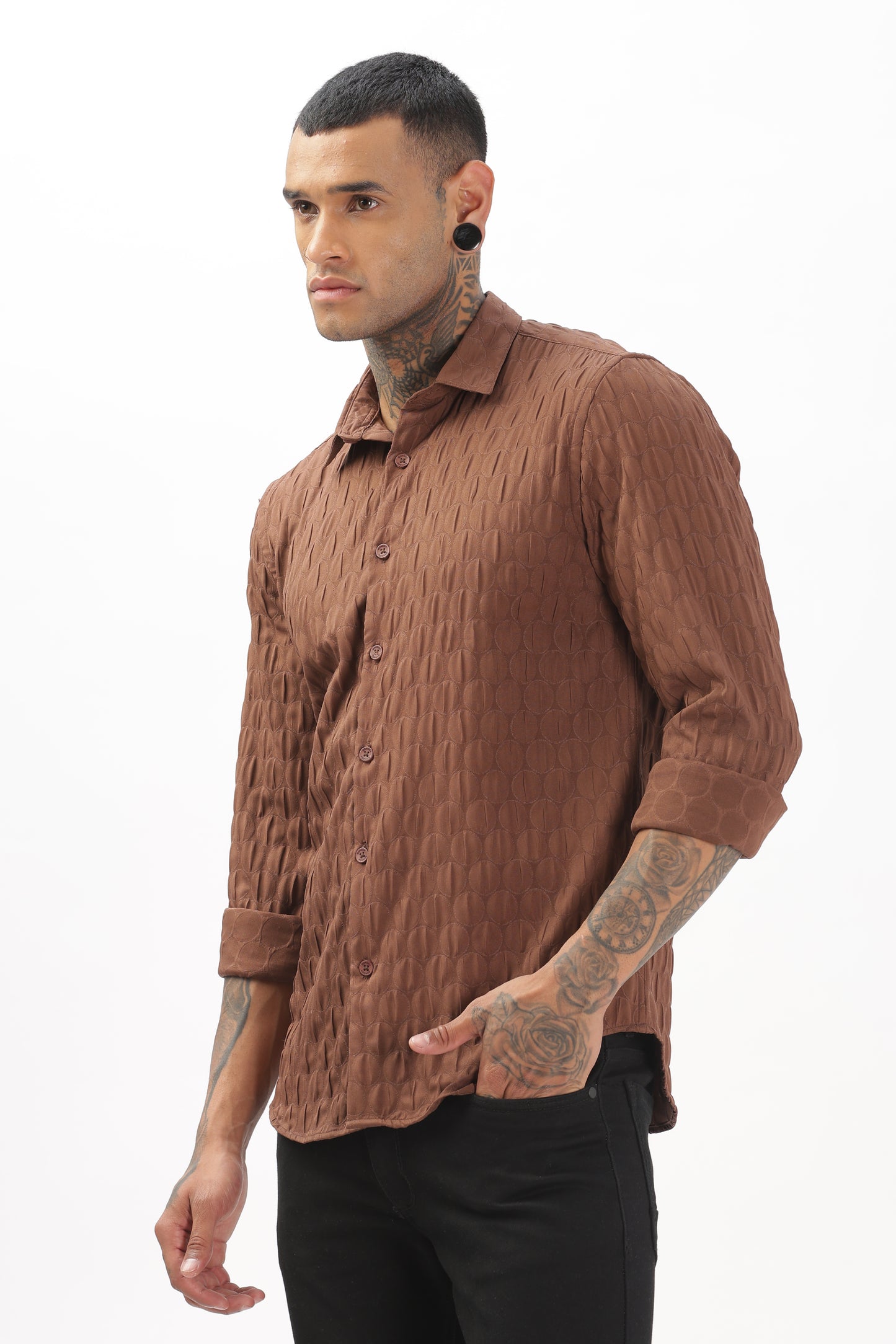 Shiny Brown Pop-Out Premium Shirt