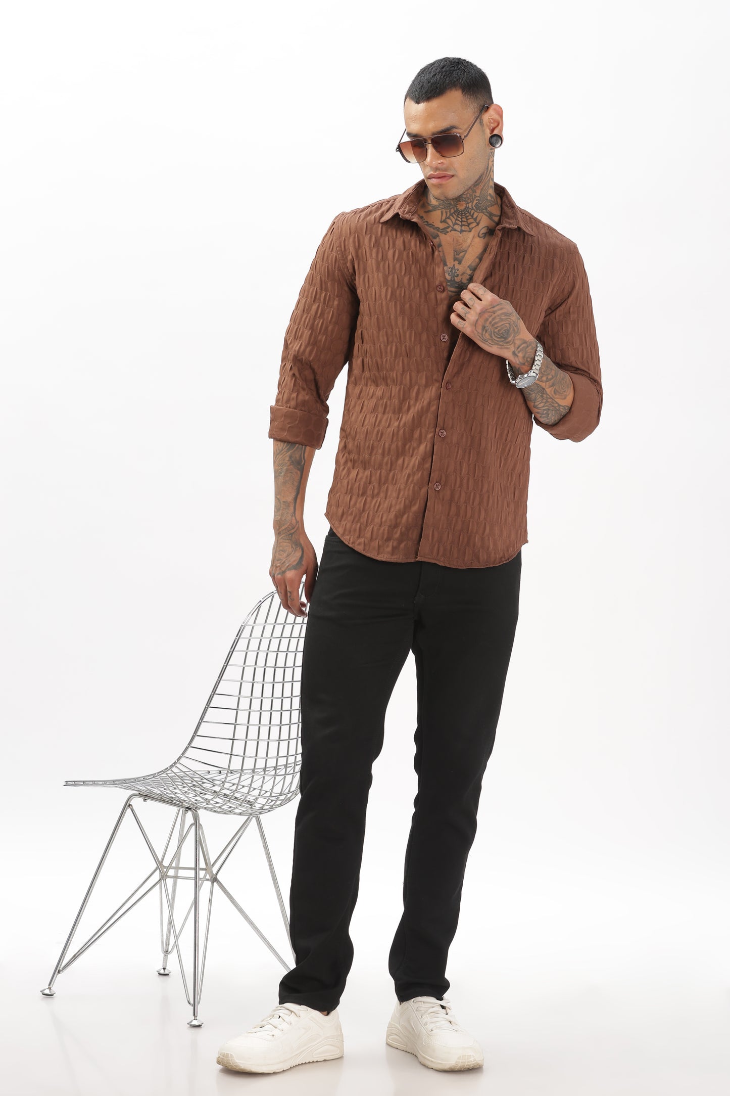 Shiny Brown Pop-Out Premium Shirt