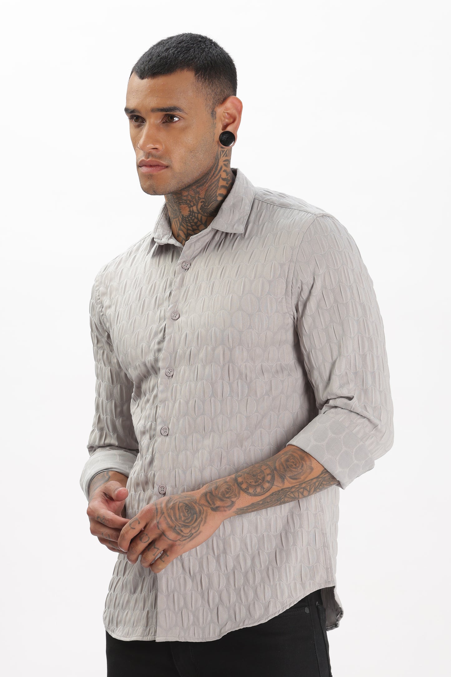 Shiny Grey Pop-Out Premium Shirt
