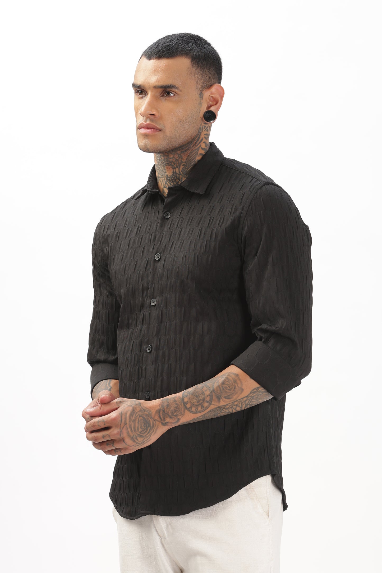 Black Pop-Out Premium Shirt