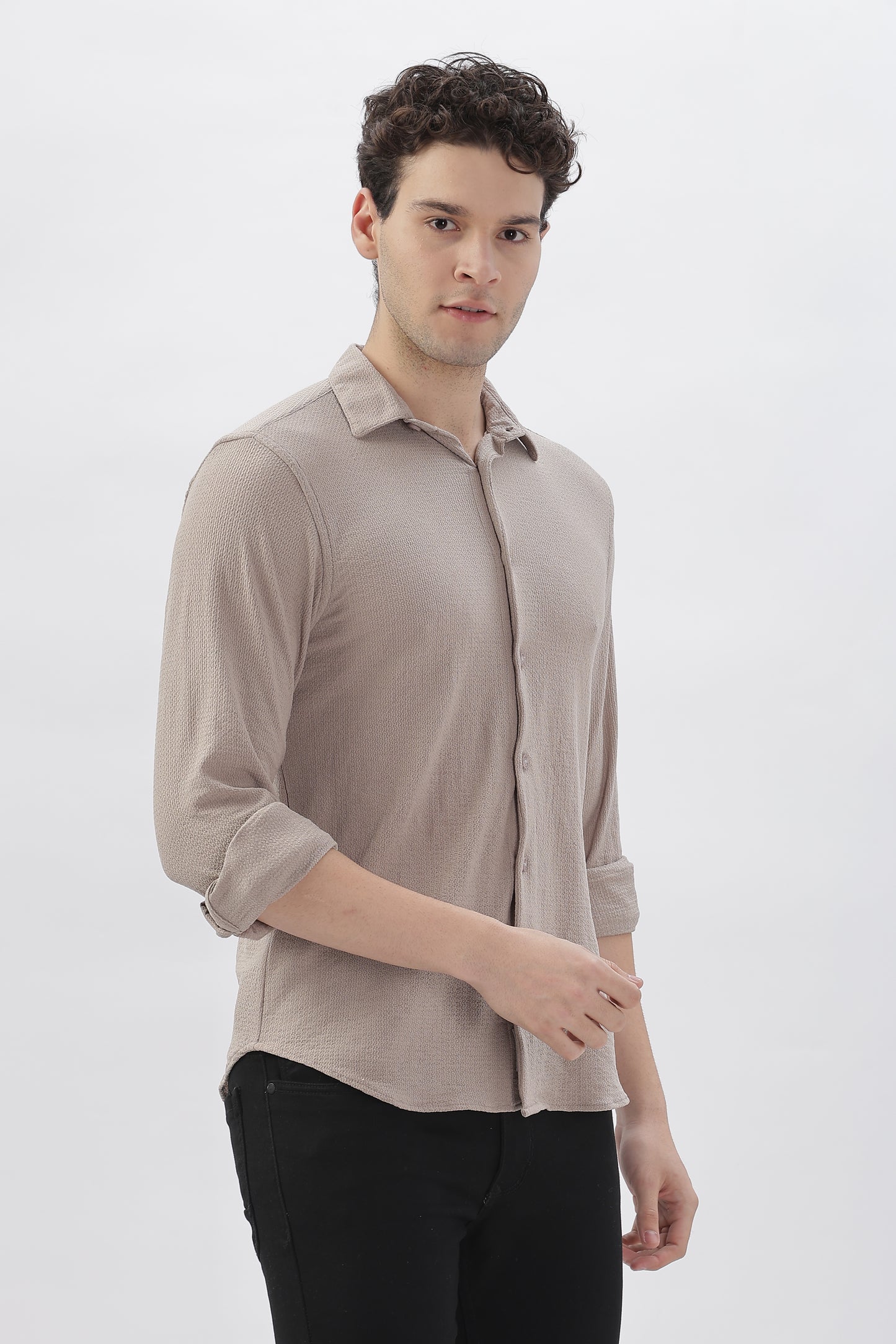 Slate Classic Textured Shirt