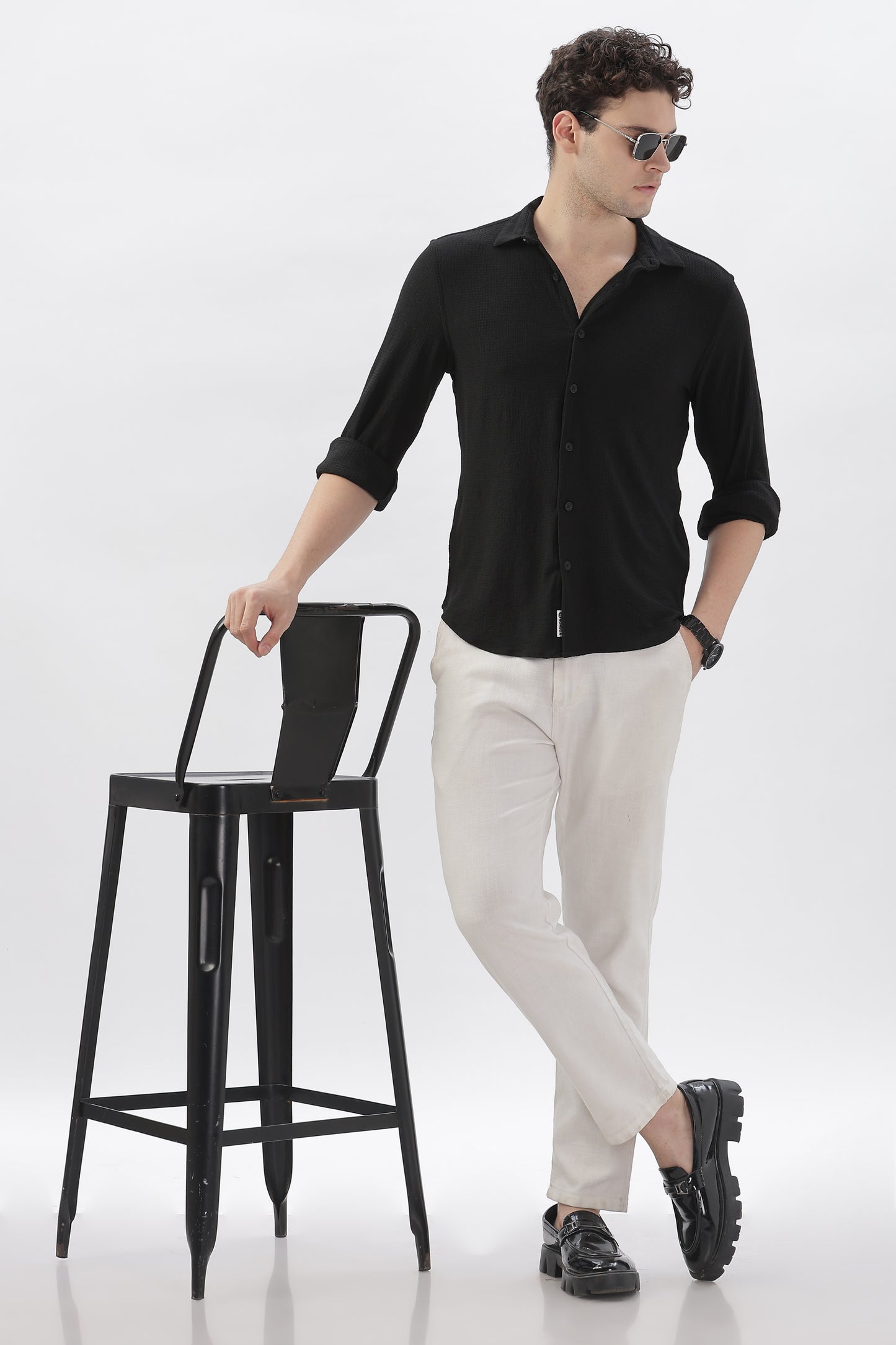 Stretch Fit Black Shirt