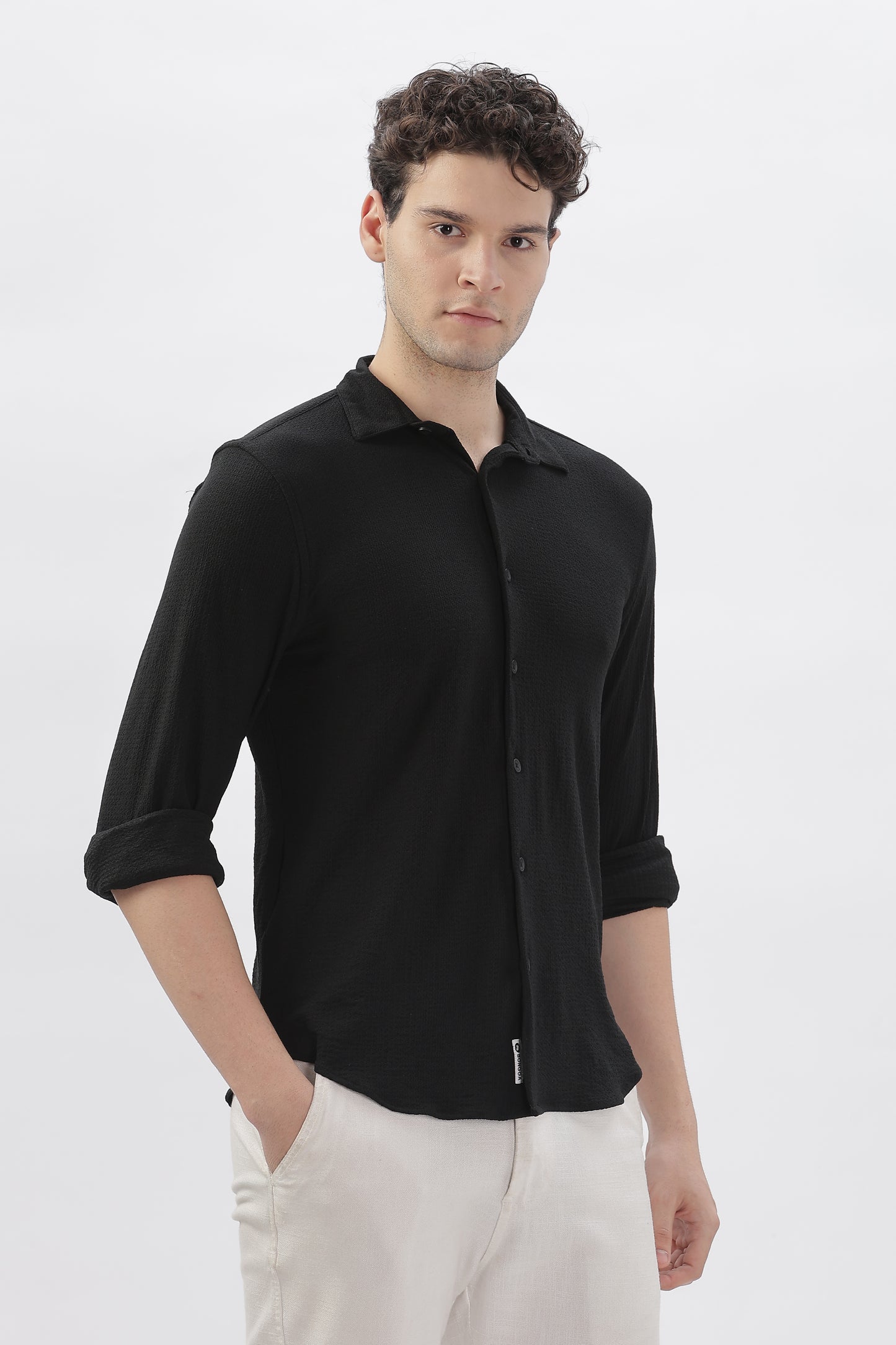 Stretch Fit Black Shirt