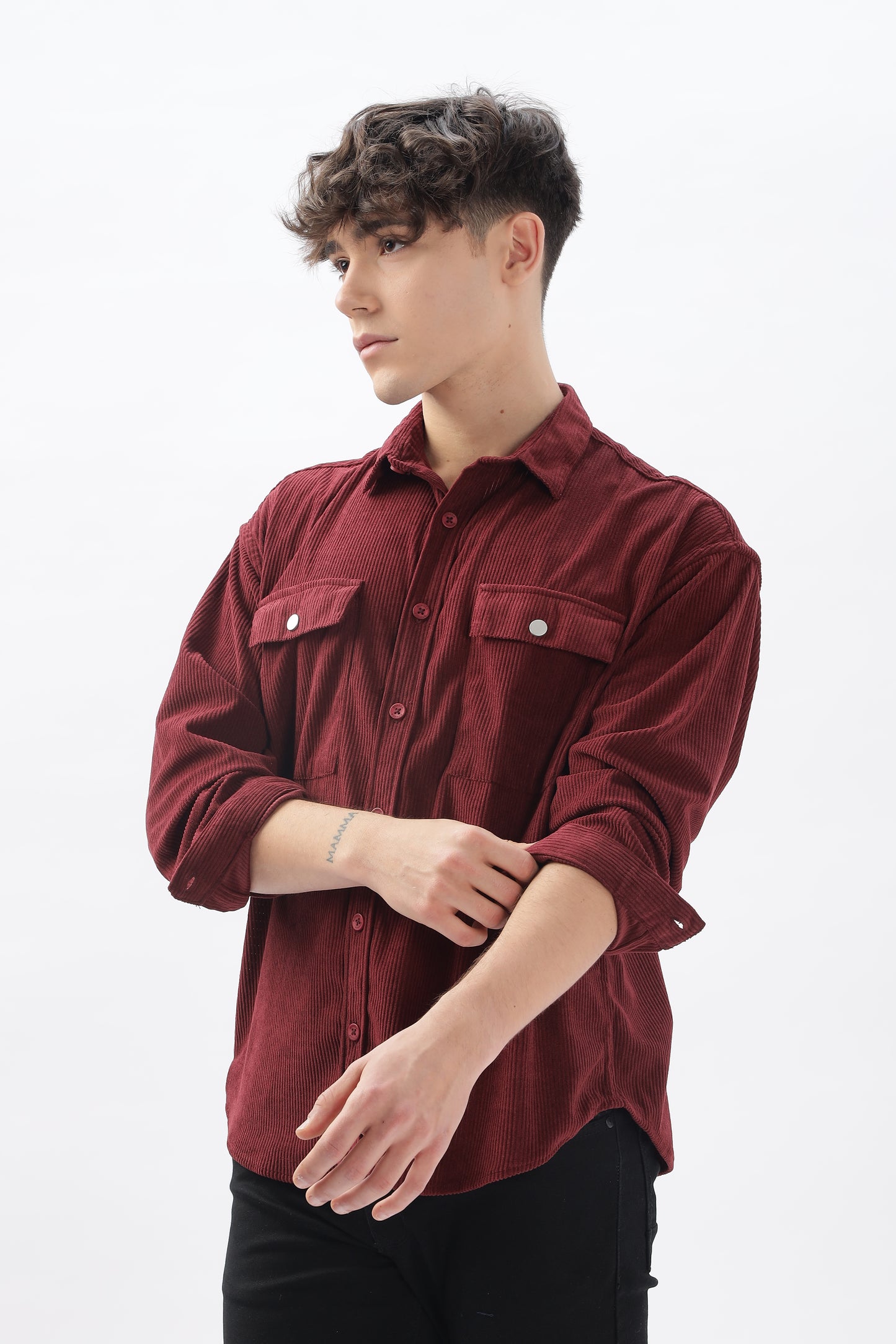 Cotrize Stylish Loose-Fit Double Pocket Shirt