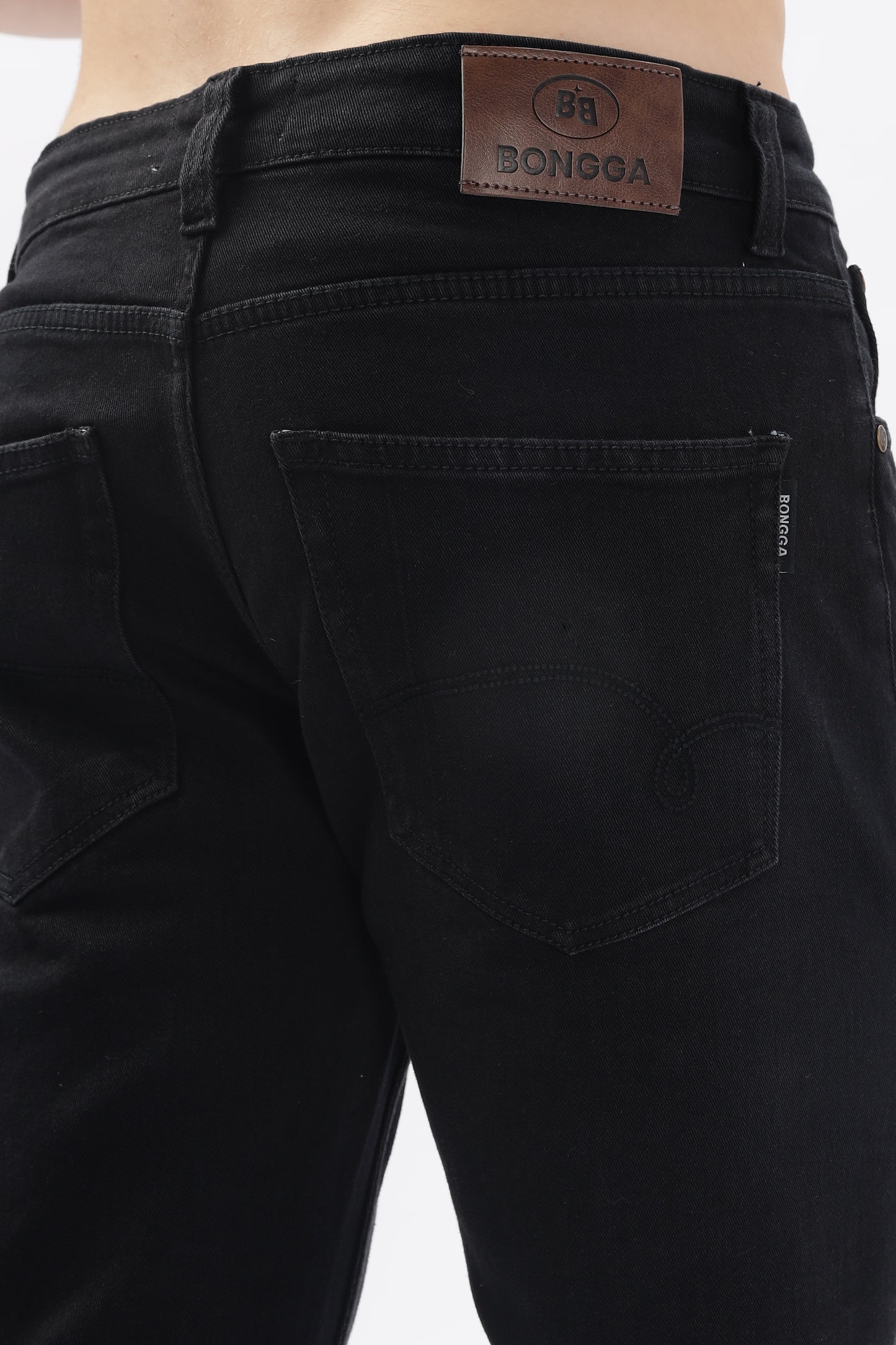 Black Distressed Skinny Fit Jeans