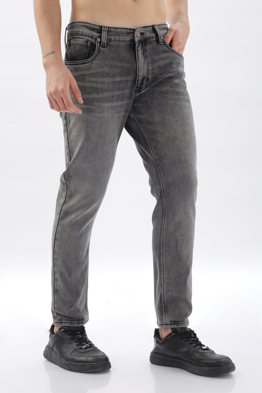 Dark Grey Skinny Fit Jeans