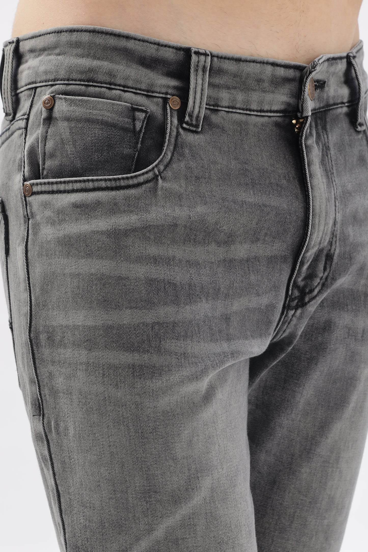 Dark Grey Skinny Fit Jeans