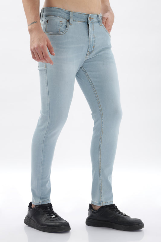 Bright Blue Skinny Fit Jeans