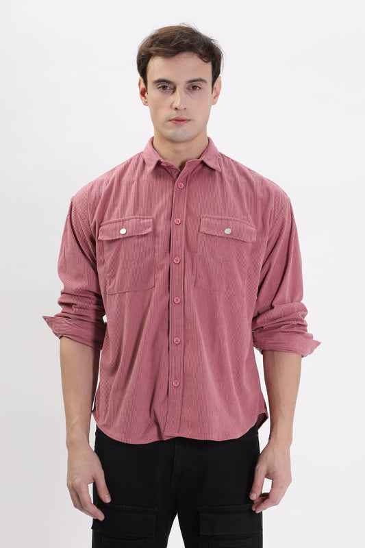 Cotrize Stylish Loose-Fit Light Pink Shirt