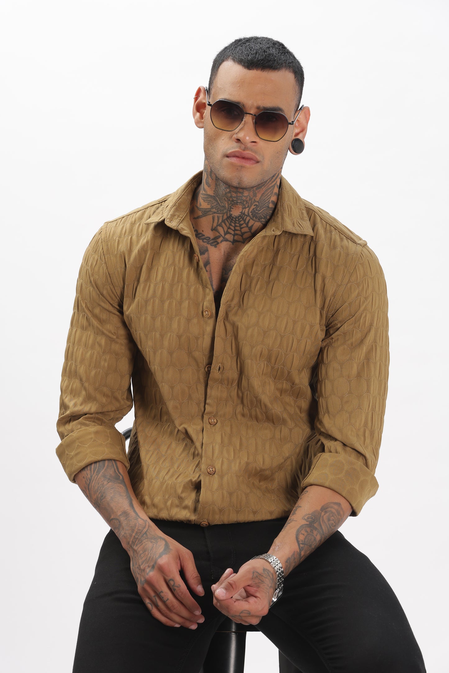 Shiny Brown Pop-Out Premium Shirt