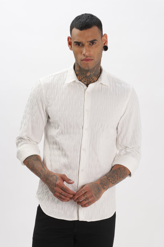 Shiny White Pop-Out Premium Shirt