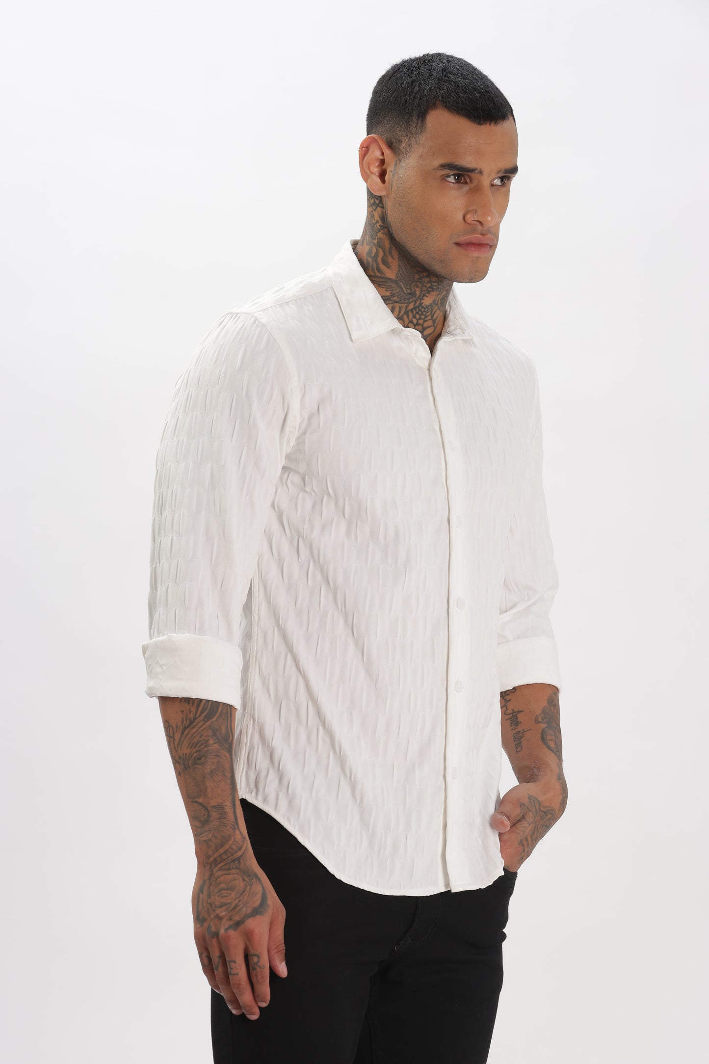 Shiny White Pop-Out Premium Shirt