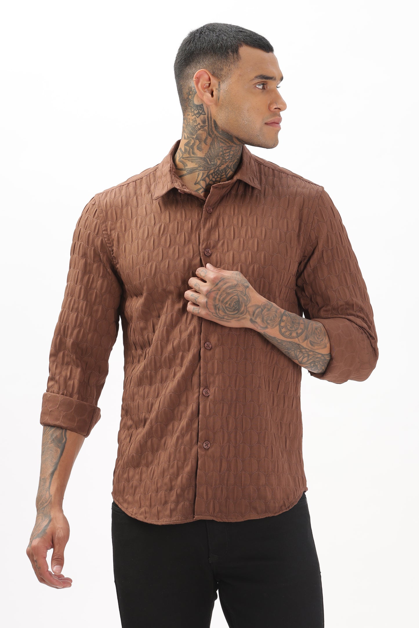 Shiny Brown Pop-Out Premium Shirt