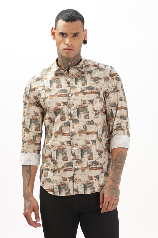 Pastel Orange Arcadia Shirt