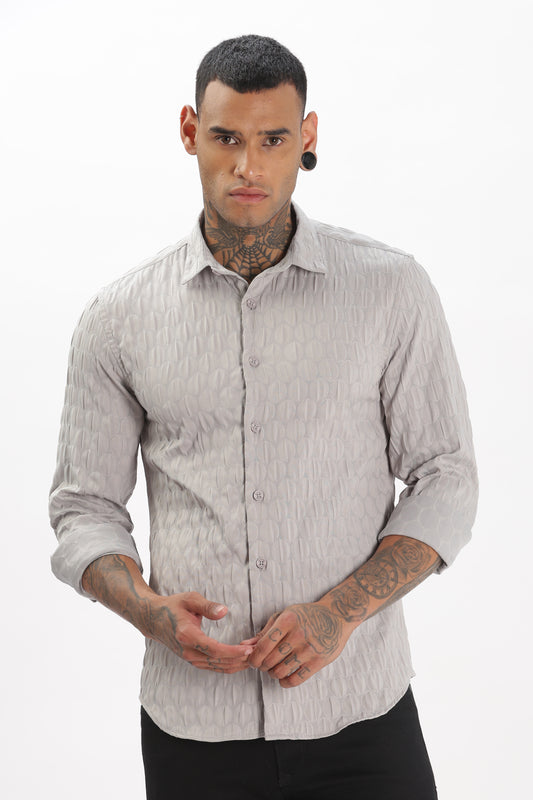 Shiny Grey Pop-Out Premium Shirt