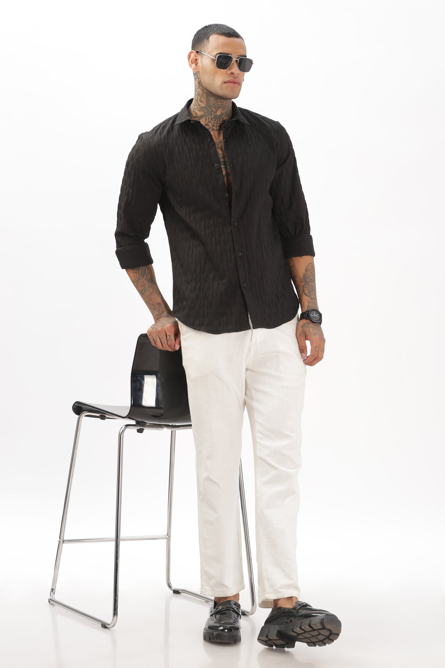 Black Pop-Out Premium Shirt