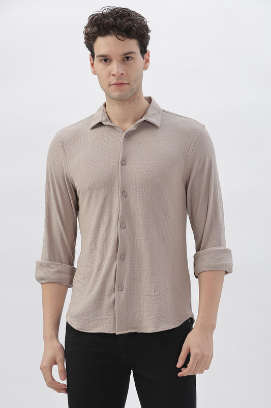 Slate Classic Textured Shirt