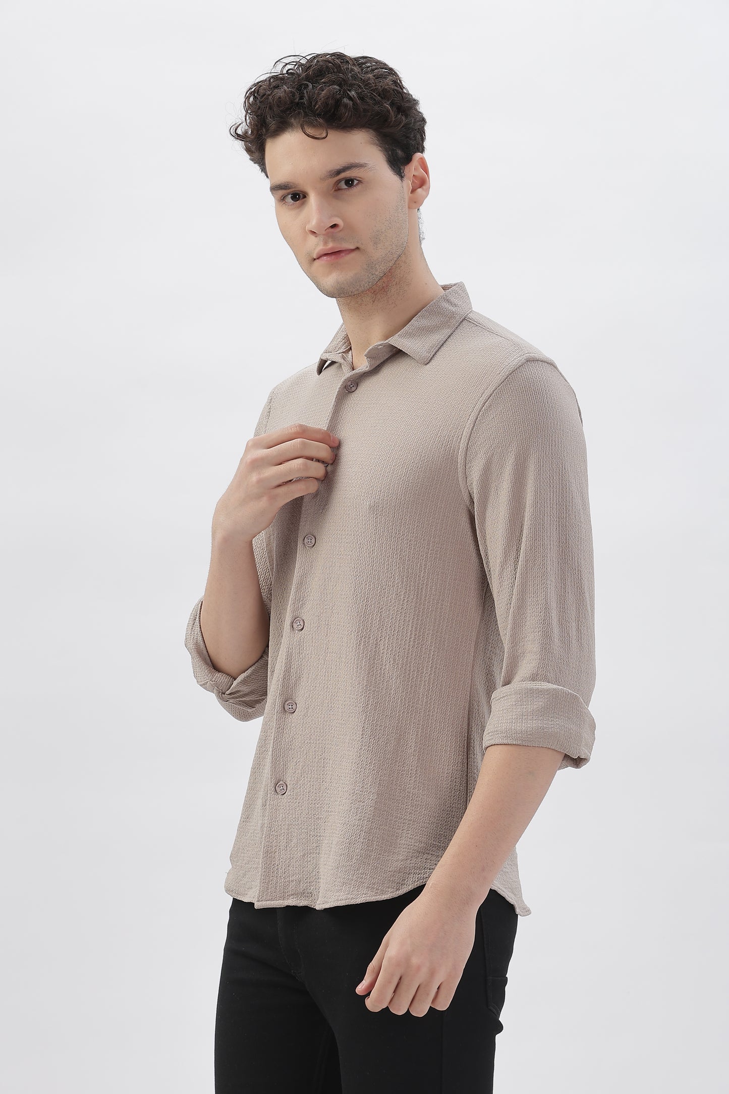 Slate Classic Textured Shirt