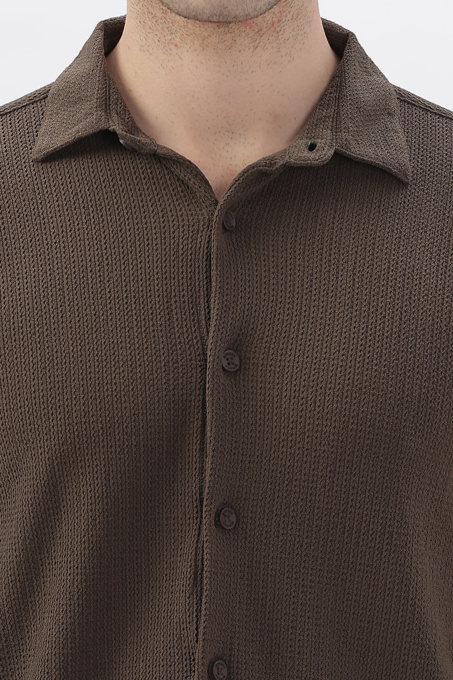 Premium Brown Stretch Shirt