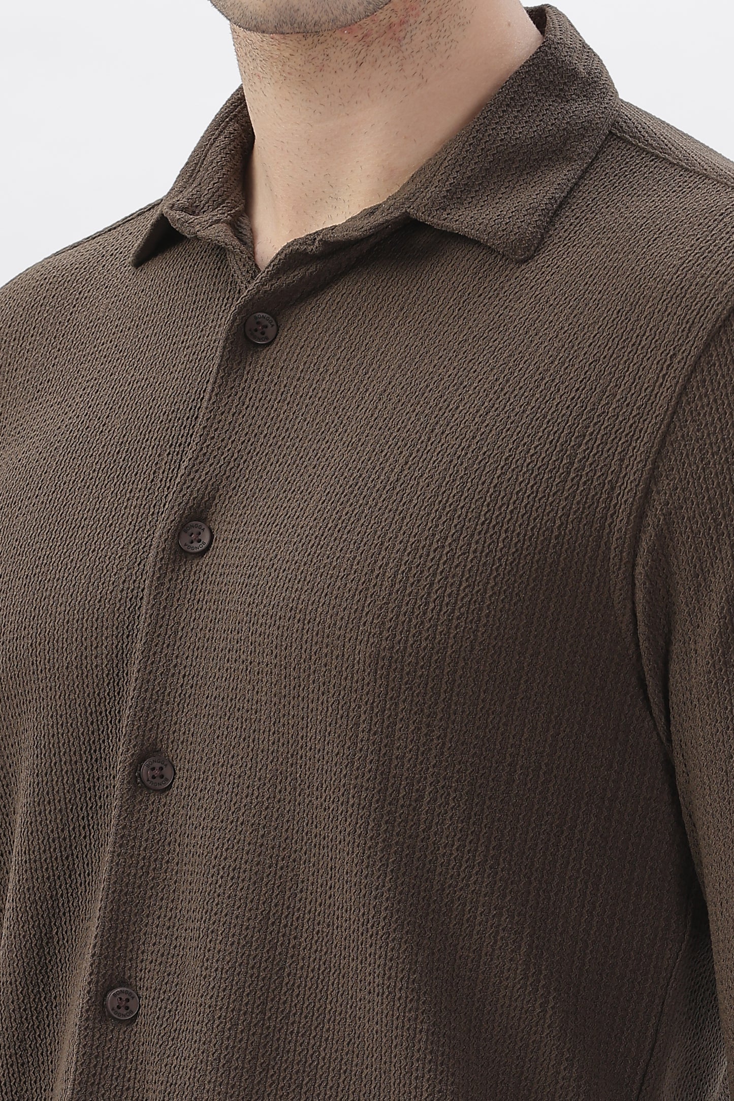 Premium Brown Stretch Shirt