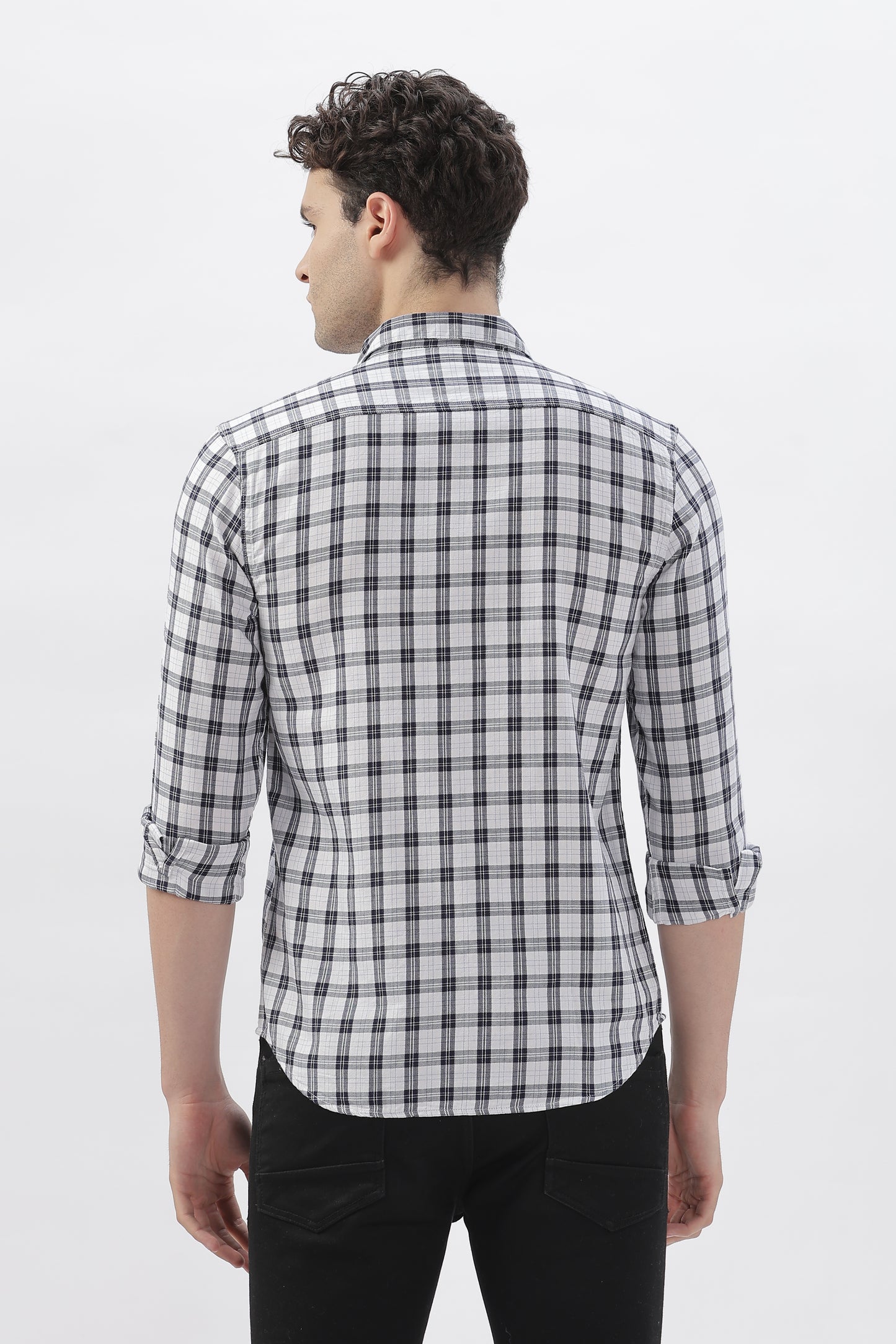 Monochrome Box Check Shirt