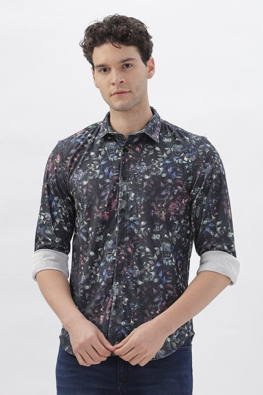 Emerald Blossom Print Shirt