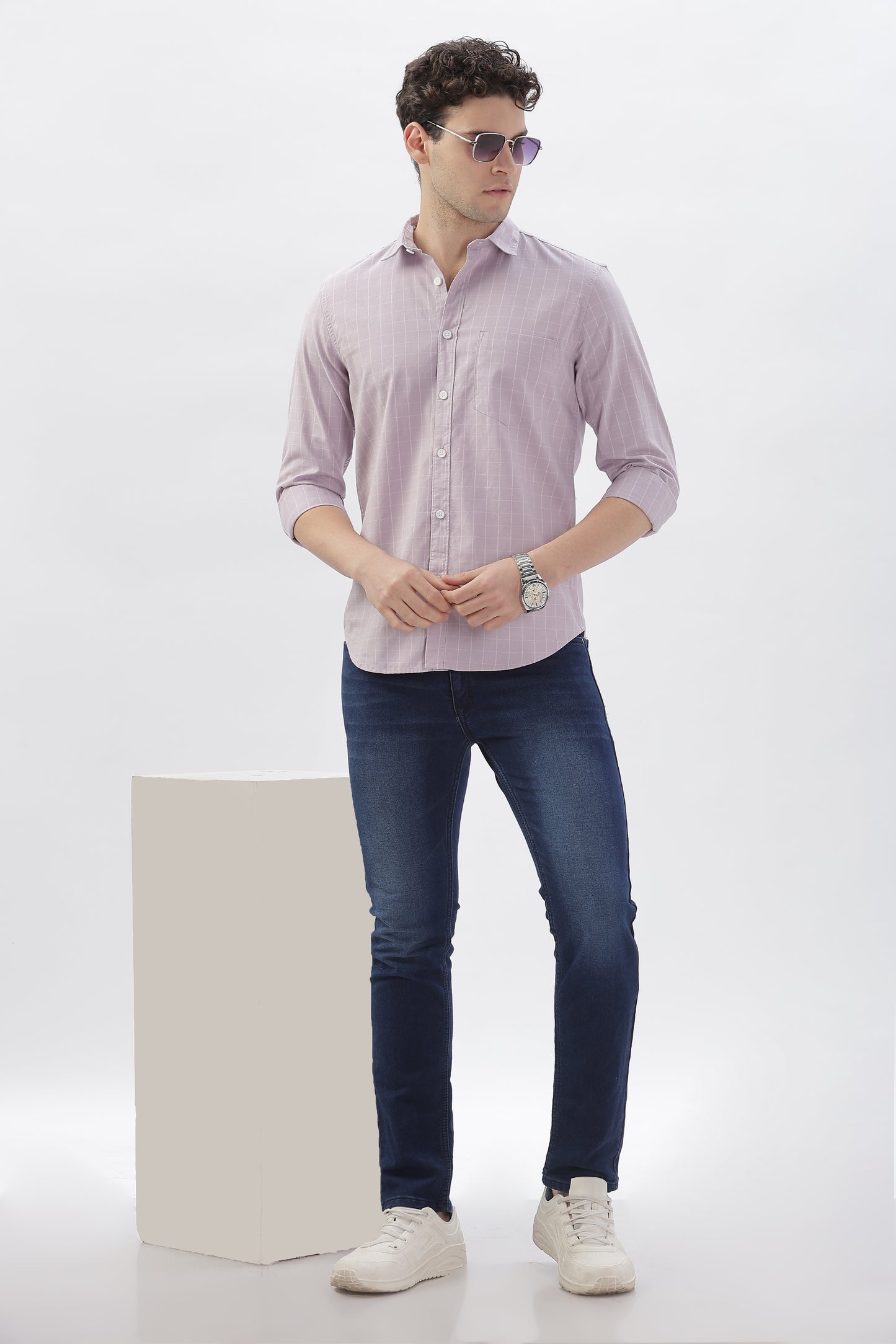 Rose Plaid Checked Shirt