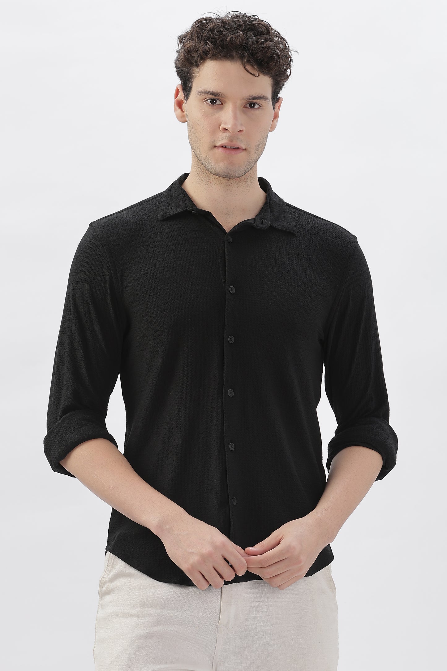 Stretch Fit Black Shirt