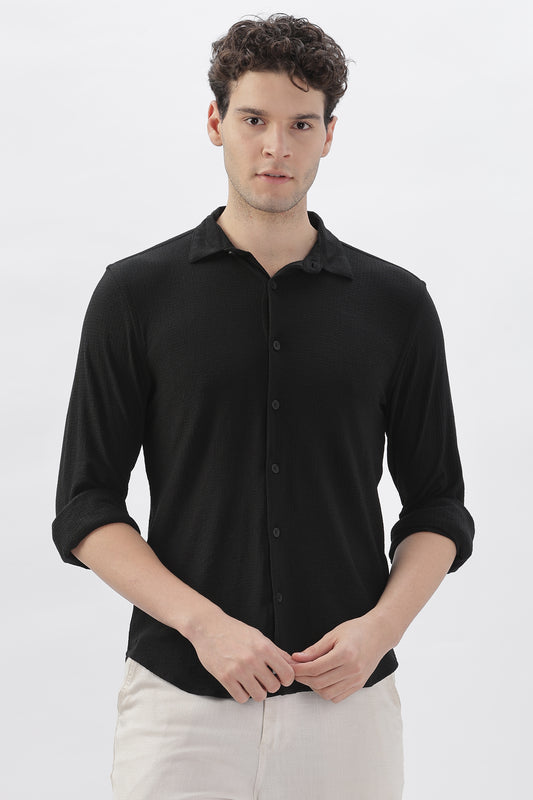 Stretch Fit Black Shirt