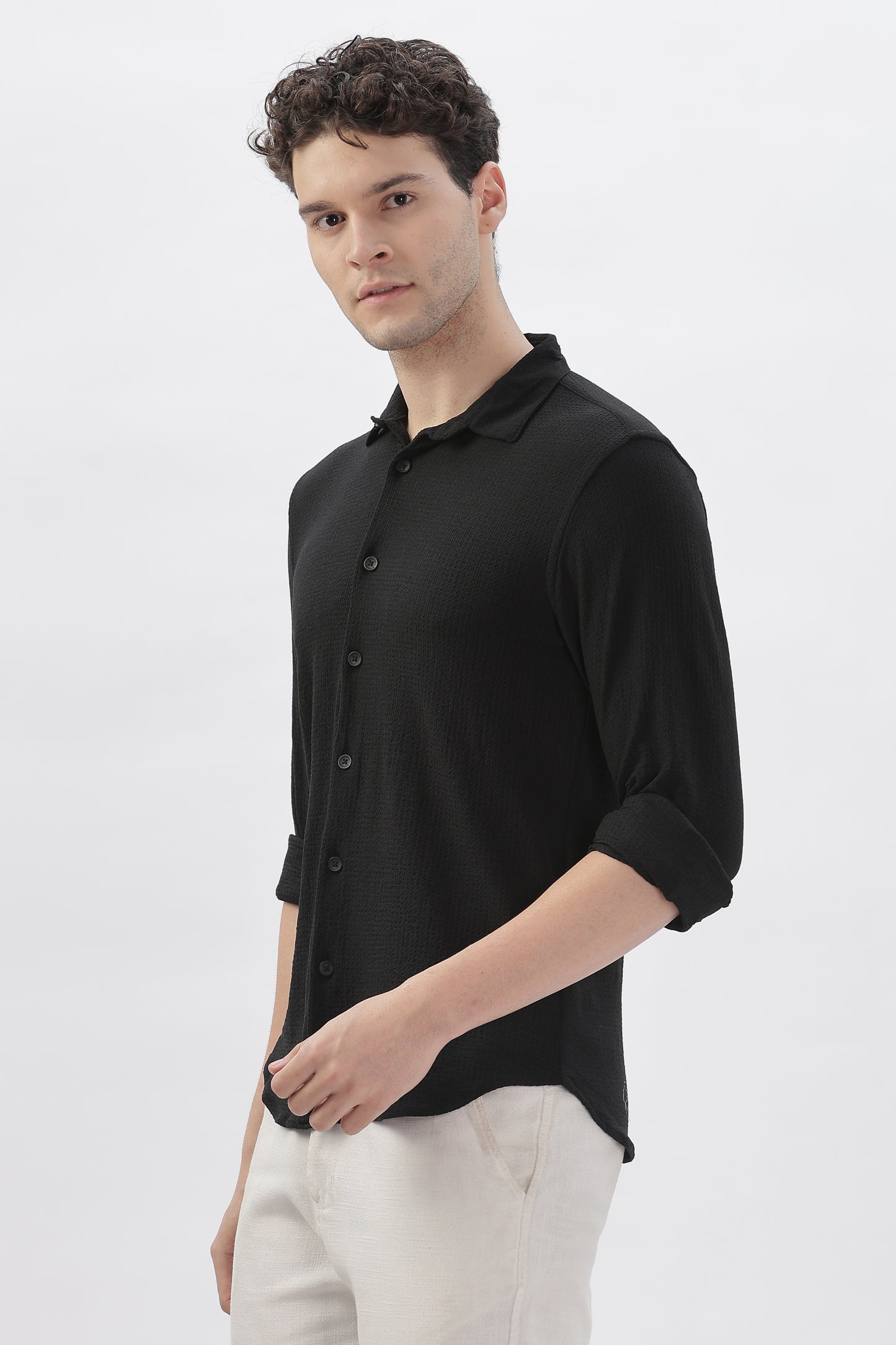 Stretch Fit Black Shirt